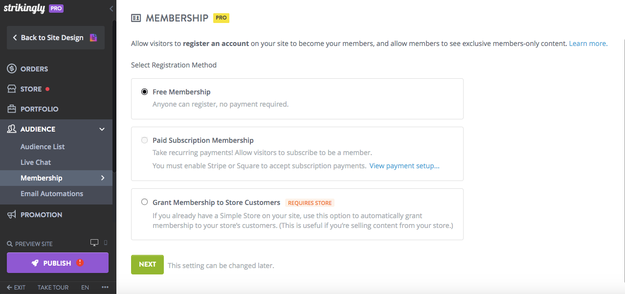 create a membership website create a membership website